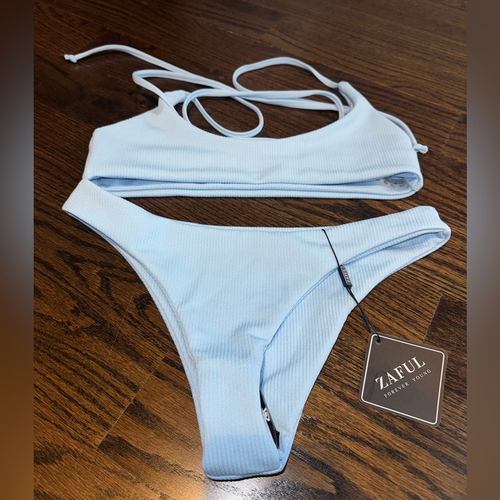 Zaful bikini small blue NWT